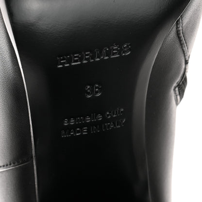 Hermes Calfskin Saint Germain Ankle Boots 36 Black 6 of 10