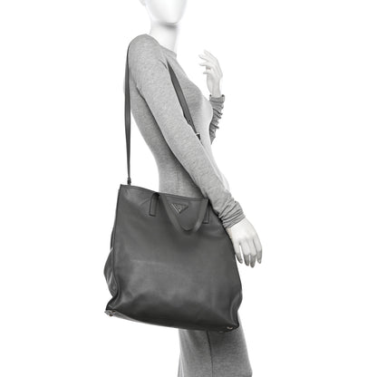 Prada Saffiano Soft Tote Marmo 2 of 10