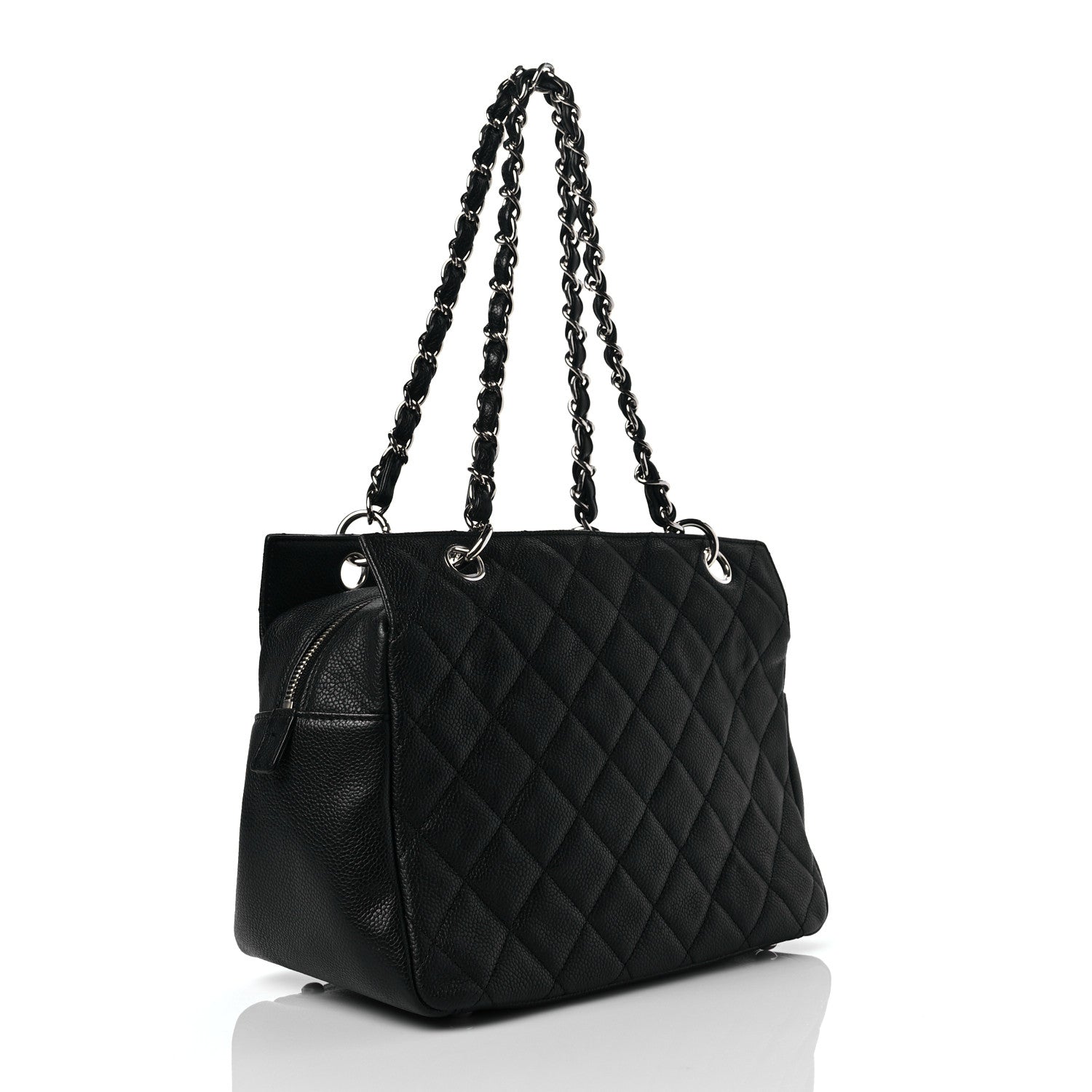 Chanel Caviar Quilted Petit Timeless Tote PTT Black 2 of 7