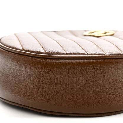 Gucci Azalea Calfskin Matelasse Diagonal Mini GG Marmont Round Shoulder Bag Cuir 10 of 11