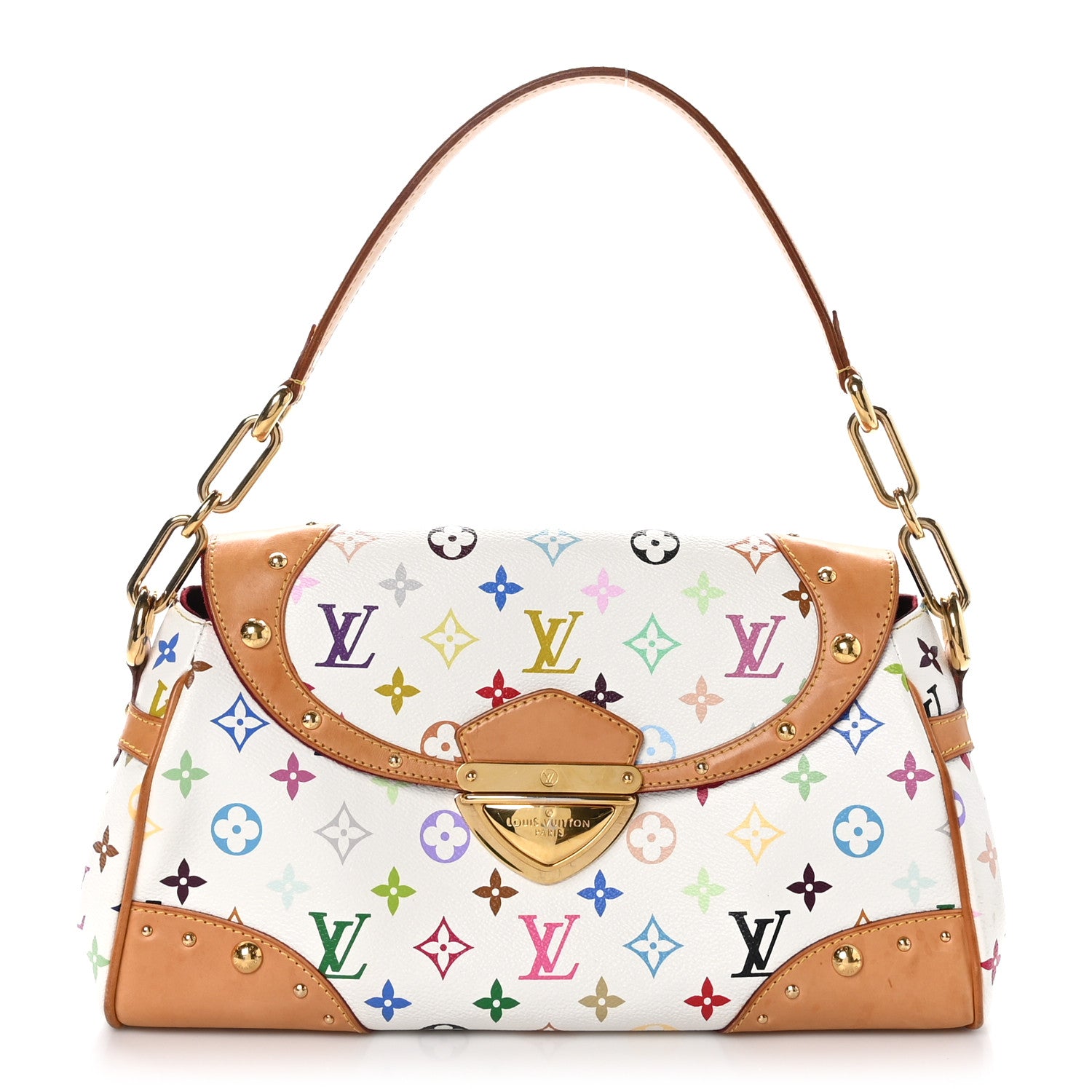 Louis Vuitton Monogram Multicolor Beverly MM White 1 of 9