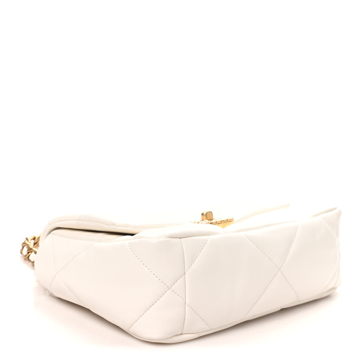 Chanel Lambskin Quilted Medium Chanel 19 Flap White 3 of 10