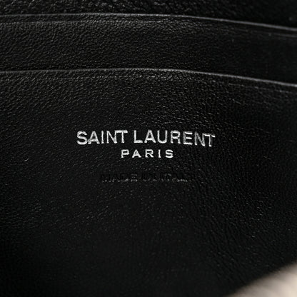 Saint Laurent Grain De Poudre Matelasse Monogram Mini Lou Camera Bag Black 6 of 10