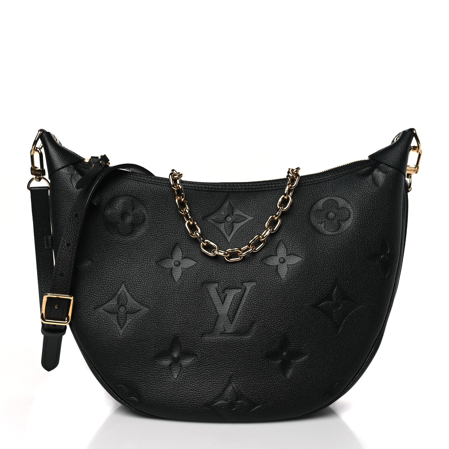 Louis Vuitton Empreinte Monogram Giant Loop Hobo Black 3 of 9