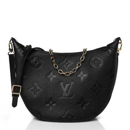 Louis Vuitton Empreinte Monogram Giant Loop Hobo Black 3 of 9