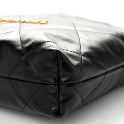 Chanel Shiny Calfskin Quilted Small Chanel 22 Black 11 of 11