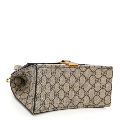 Balenciaga X GUCCI GG Supreme Monogram Small Hourglass Top Handle Bag Beige Ebony 4 of 9