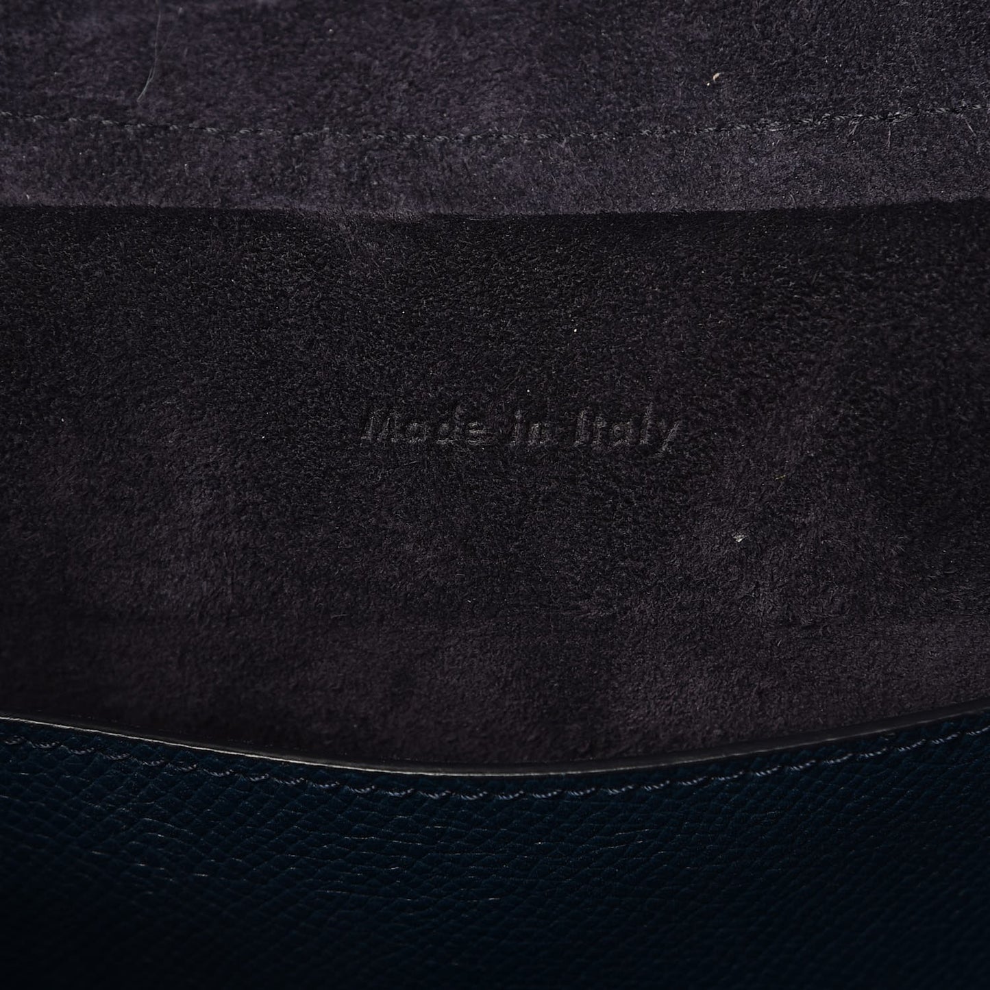 Baby Grained Calfskin Micro Belt Bag Steel Blue