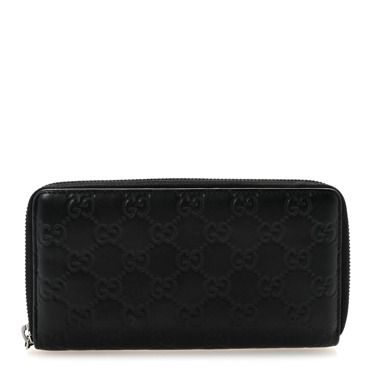 Guccissima Signature Microguccissima Bree Zip Around Wallet Black