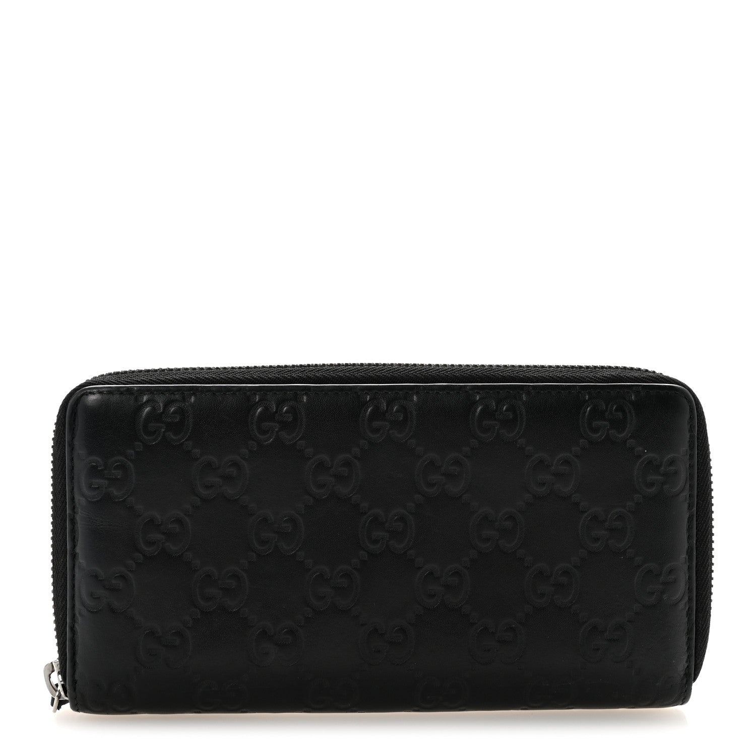 Gucci Guccissima Signature Microguccissima Bree Zip Around Wallet Black 1 of 11