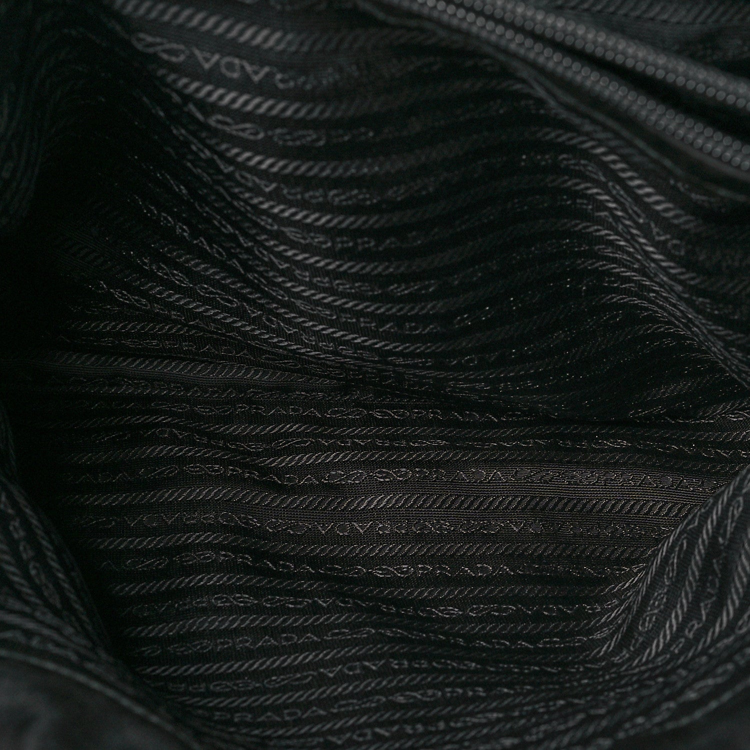 Prada Tessuto Nylon Shoulder Bag Black 5 of 7