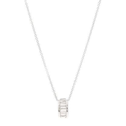 Tiffany Sterling Silver Atlas Open Pendant Necklace 1 of 5