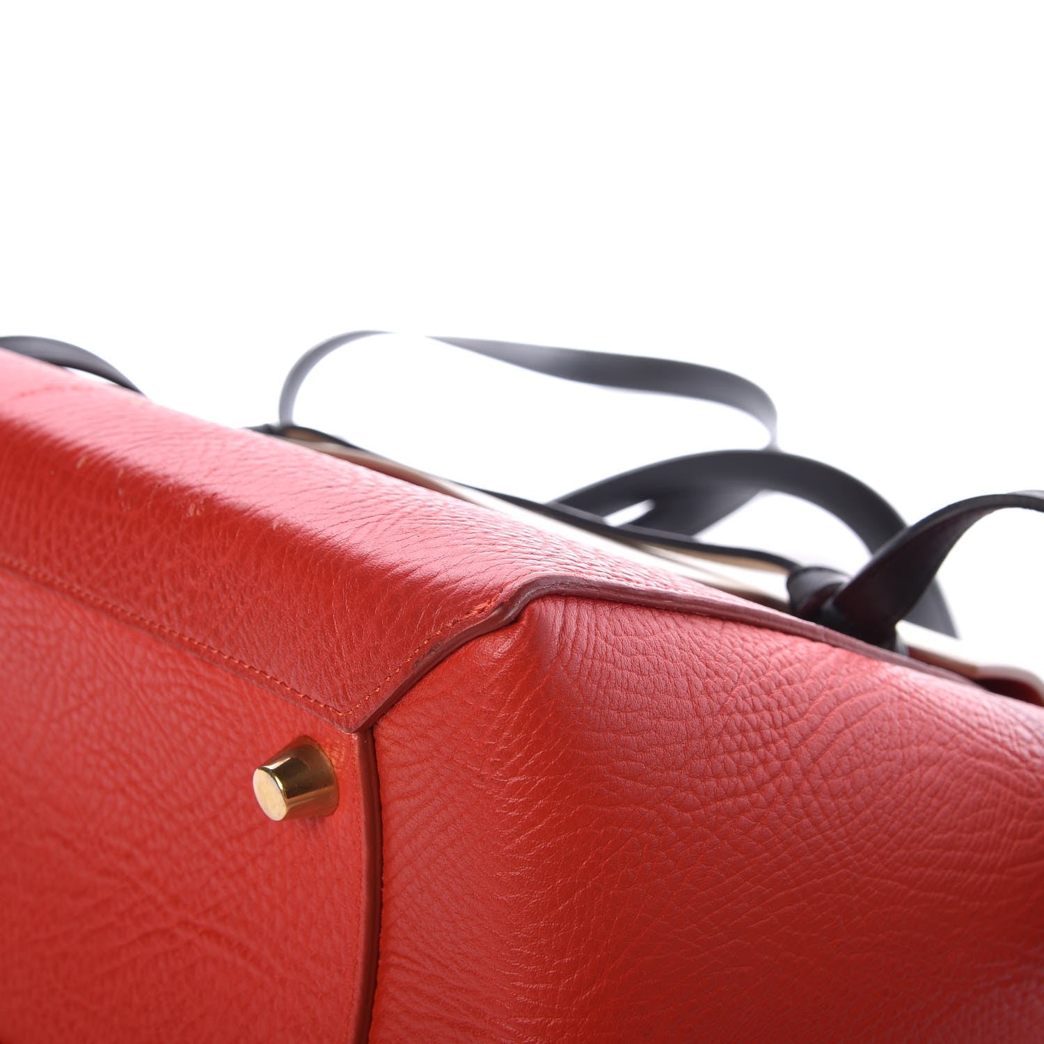 Celine Elephant Calfskin Mini Tri-Color Belt Bag Vermillion 13 of 19