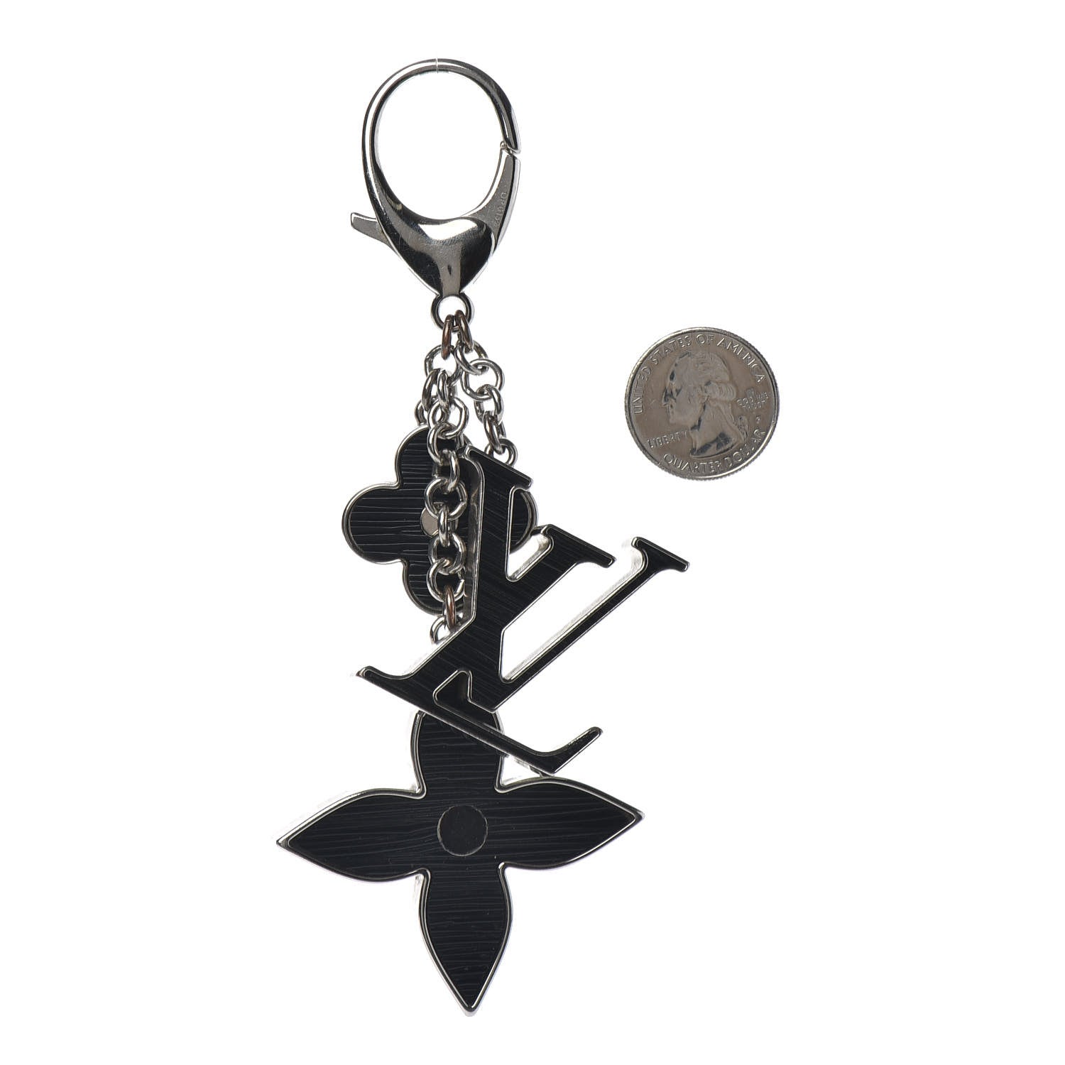 Louis Vuitton Electric Epi Fleur d'Epi Bag Charm Black 2 of 4