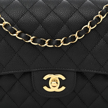 Chanel Caviar Quilted Medium Double Flap Black 8 of 12