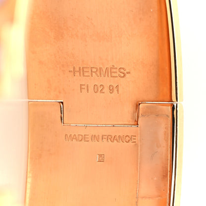 Hermes Enamel Wide Print Animaux Camoufles Wide Clic Clac H Bracelet GM Pastel Acidule 4 of 4
