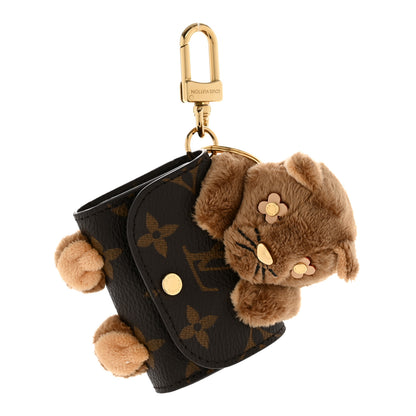 Louis Vuitton Monogram Cute Cat Pouch Earphones Case 1 of 7