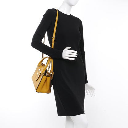 Burberry Soft Grain Calfskin Small Buckle Tote Bright Straw 2 of 11