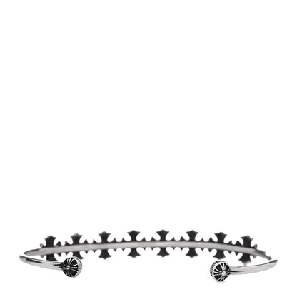 Chrome Hearts Sterling Silver Skinny Multi Cross Cuff Bracelet 2 of 4