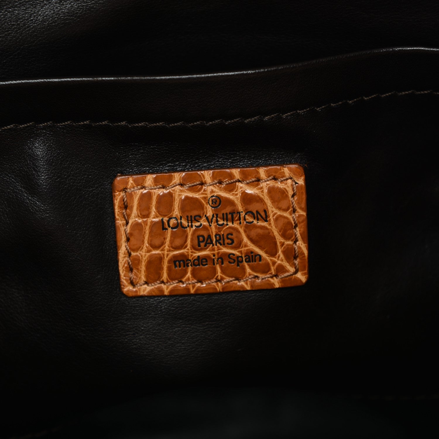 Louis Vuitton Monogram Velours Alligator Gracie MM Tan 6 of 6