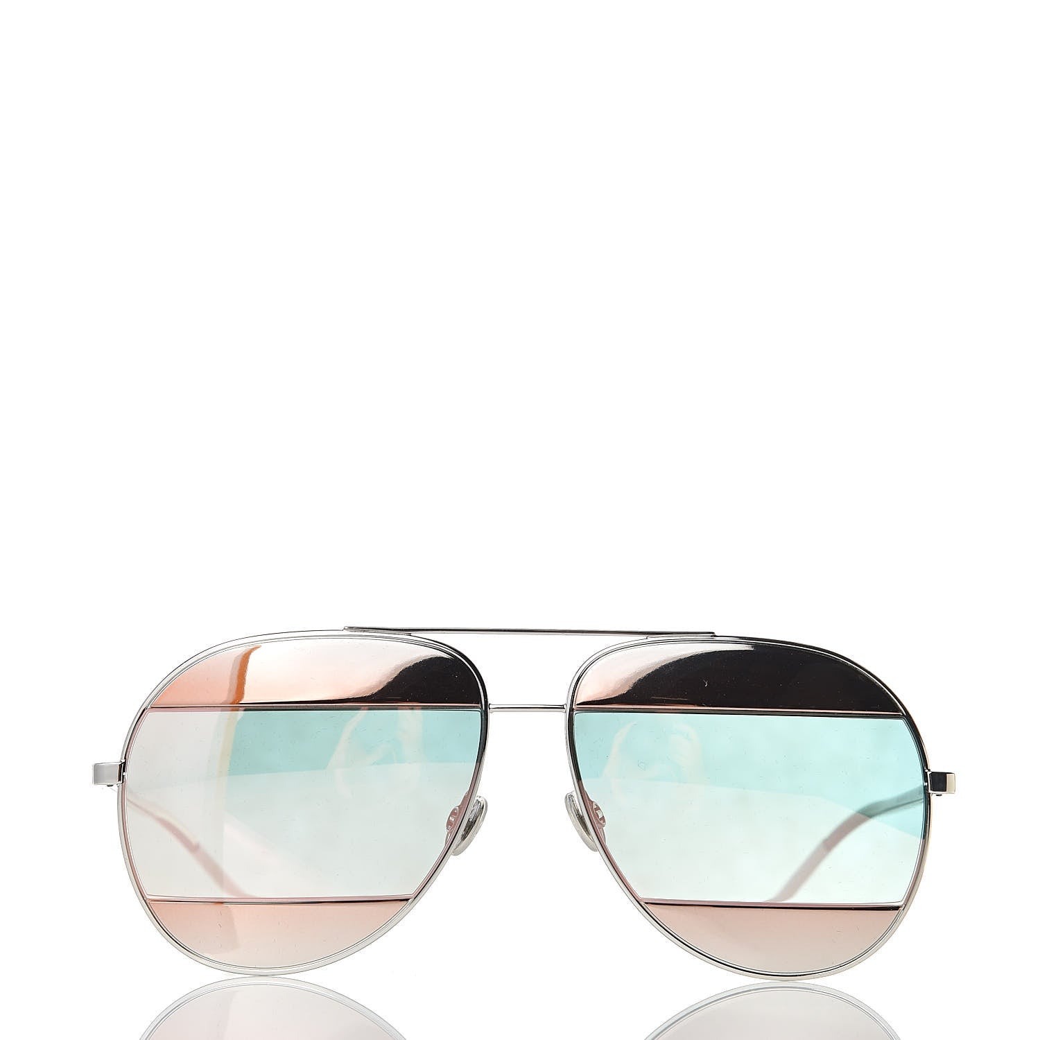 Christian Dior Split 1 Aviator Sunglasses Rose Gold 2 of 7