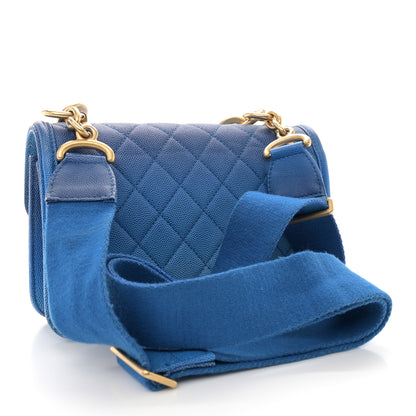 Chanel Caviar Quilted Small Sunset On The Sea Flap Blue 3 of 14