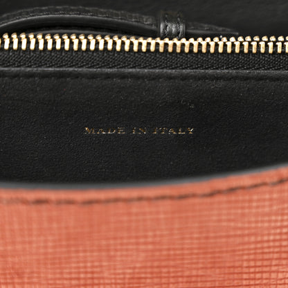 Burberry Calfskin Suede Watersnake Print Pony Hair Small Madison Buckle Bag Tan Multicolor 9 of 13