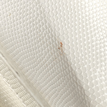 Balenciaga Patent Calfskin Lizard Embossed XS Sharp Top Handle Bag White 19 of 19