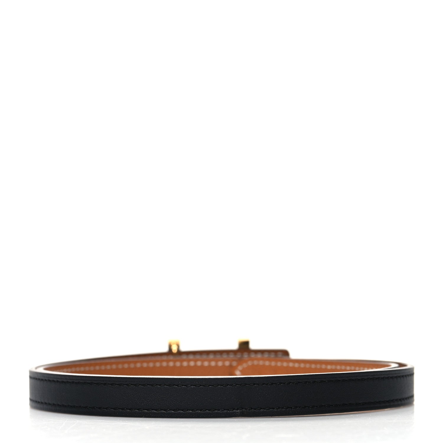 Hermes Swift Epsom 13mm Focus Belt 70 28 Black Gold 2 of 5