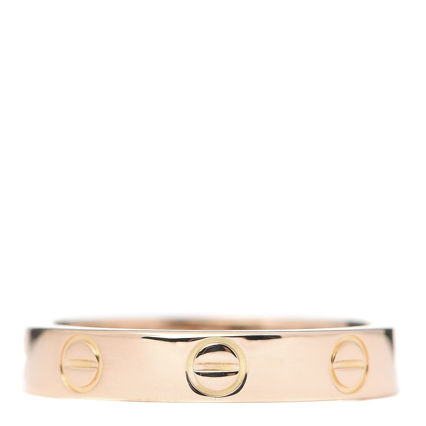 18K Pink Gold 3.5mm LOVE Wedding Band Ring 51 5.75