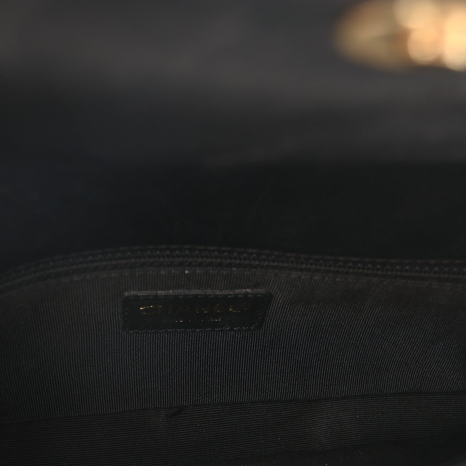 Chanel Lambskin Quilted CC Chocolate Bar Flap Black 5 of 10