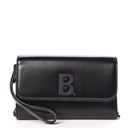 Balenciaga Smooth Calfskin B Wallet on Chain Black 3 of 12