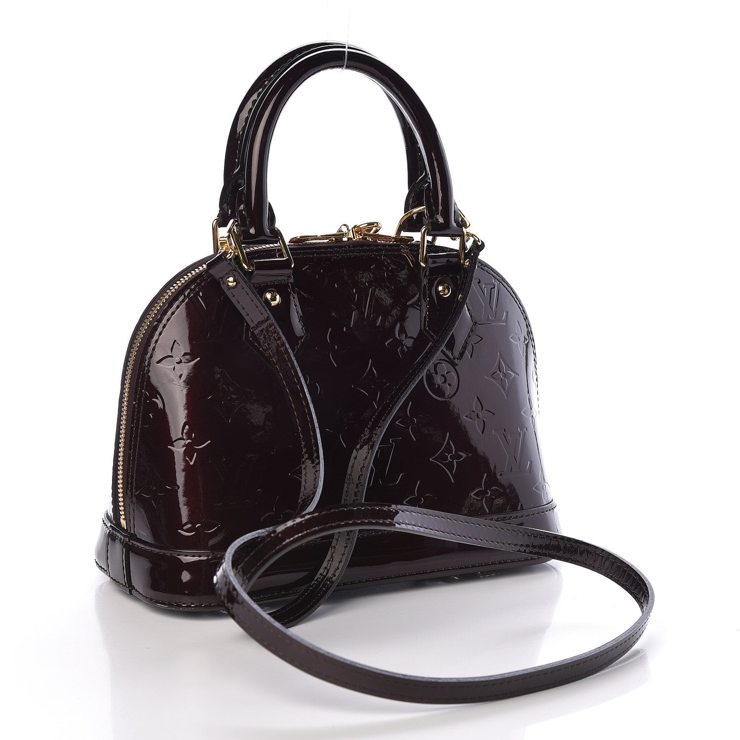 Louis Vuitton Vernis Alma BB Amarante 3 of 11