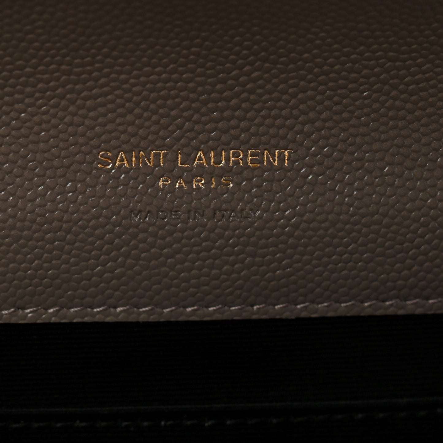 Grain De Poudre Matelasse Chevron Monogram Envelope Clutch Earth