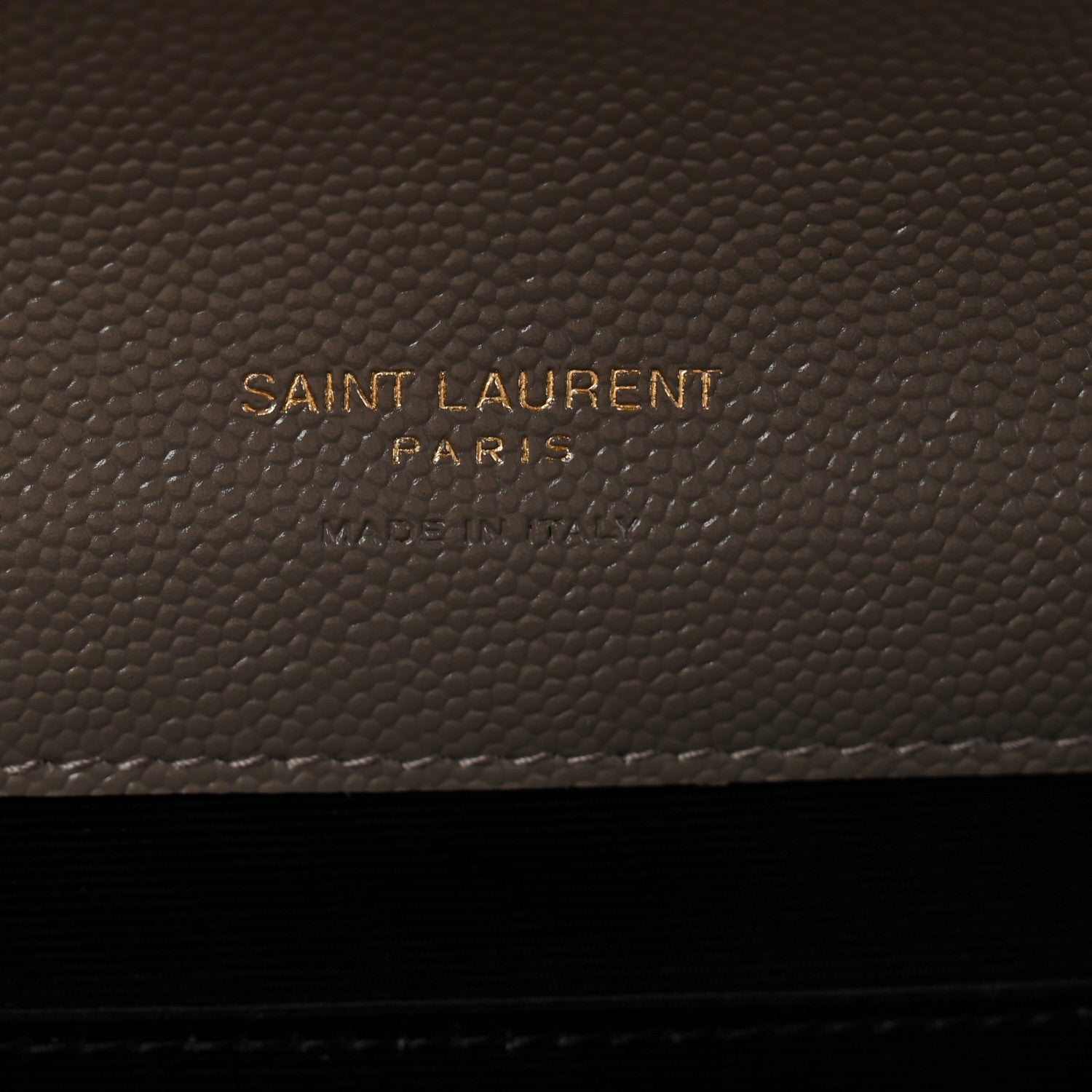 Saint Laurent Grain De Poudre Matelasse Chevron Monogram Envelope Clutch Earth 6 of 8