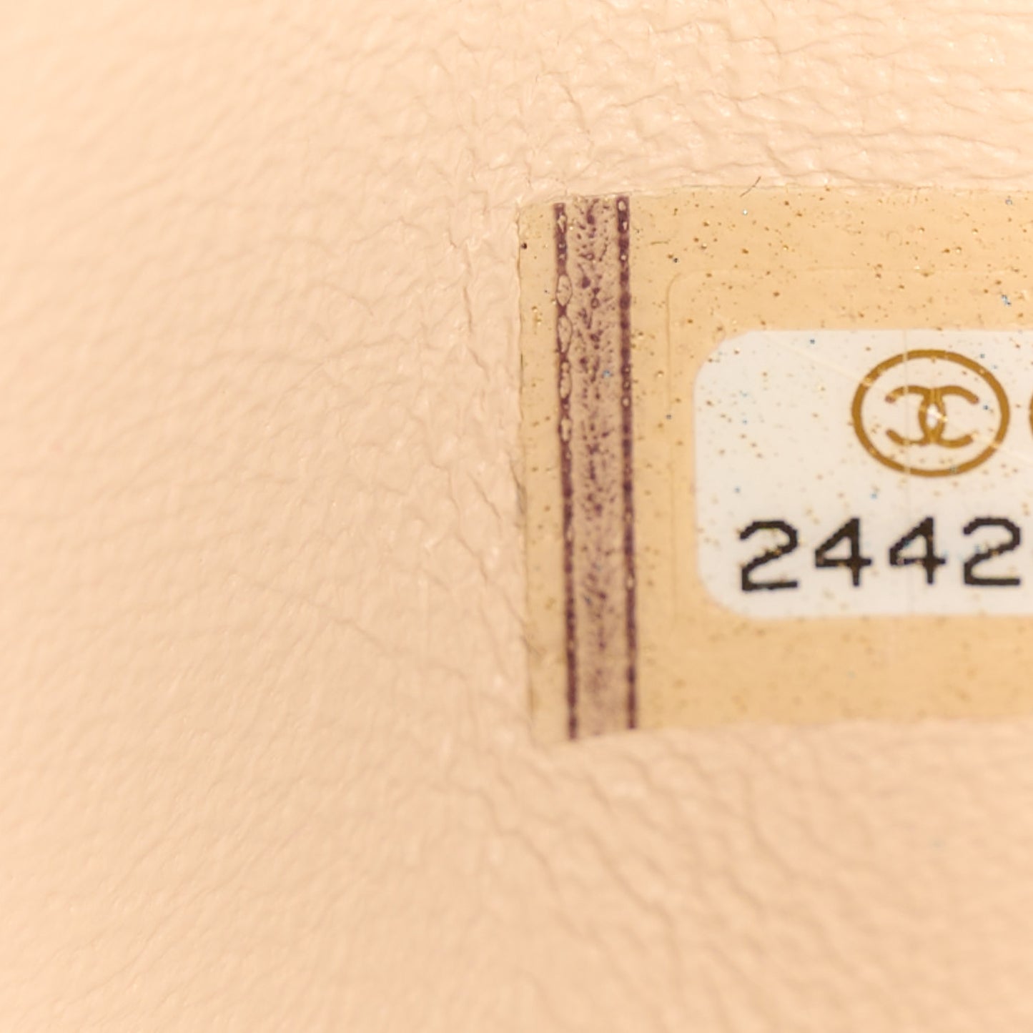 Lambskin Quilted Clutch Beige