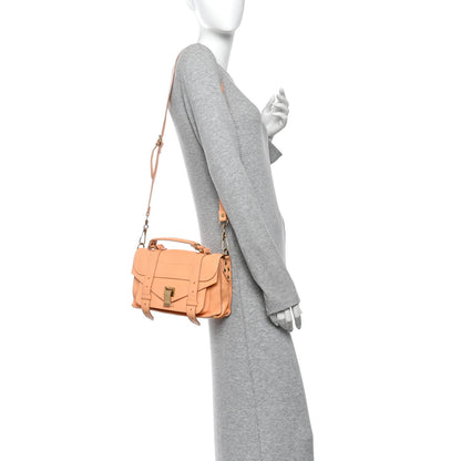 Proenza Schouler Lambskin Tiny PS1 Satchel Apricot 2 of 9