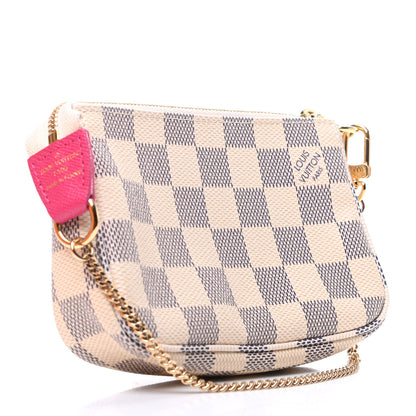 Louis Vuitton Damier Azur 2015 Christmas Animation Mini Pochette Accessories 3 of 10