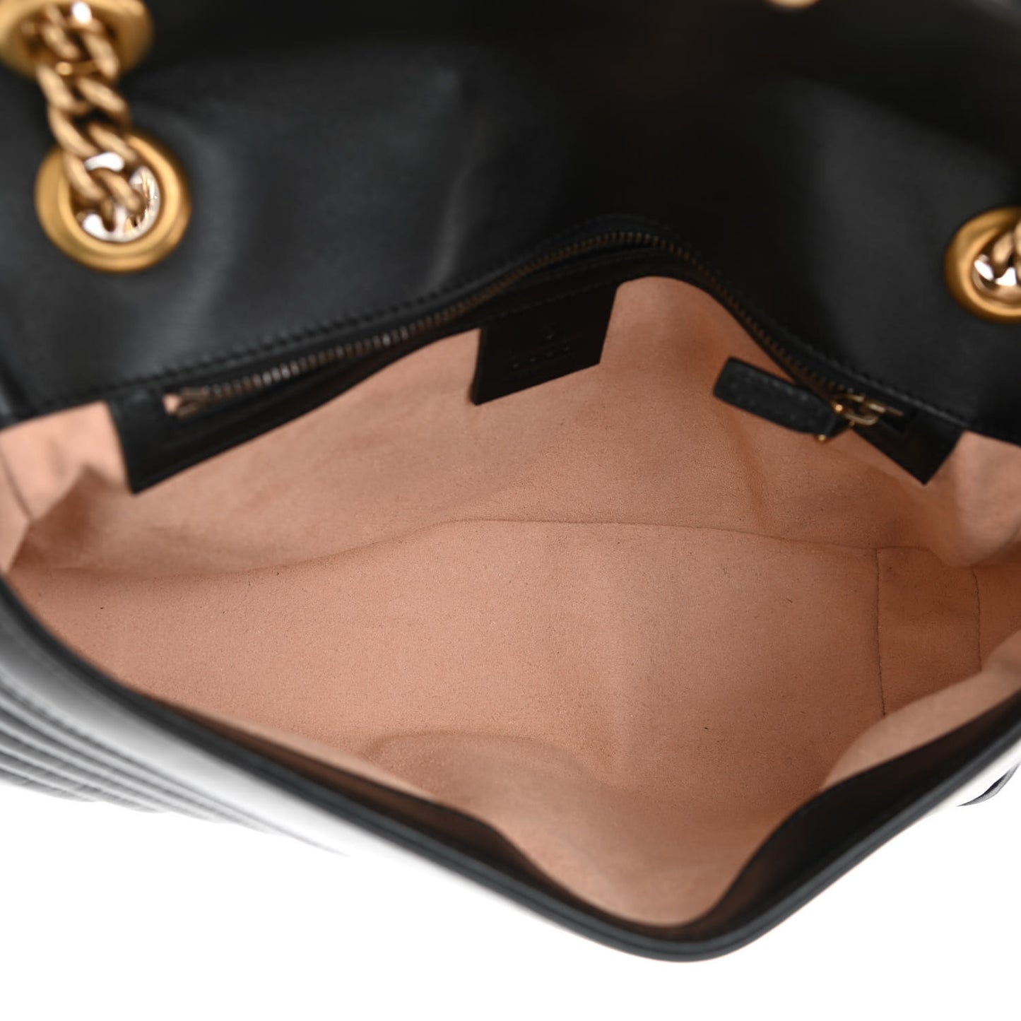 Calfskin Matelasse Small GG Marmont Shoulder Bag Black