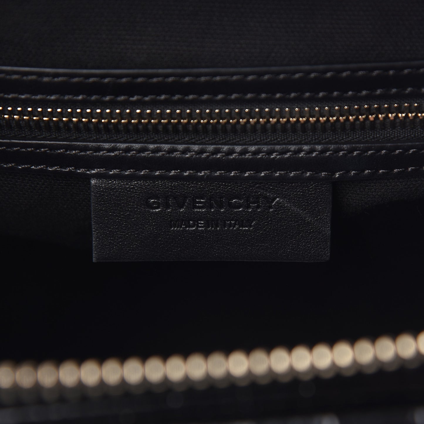 Calfskin Crocodile Embossed Small Antigona Black