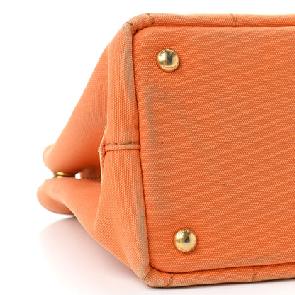 Prada Canapa Small Logo Tote Papaya 7 of 8