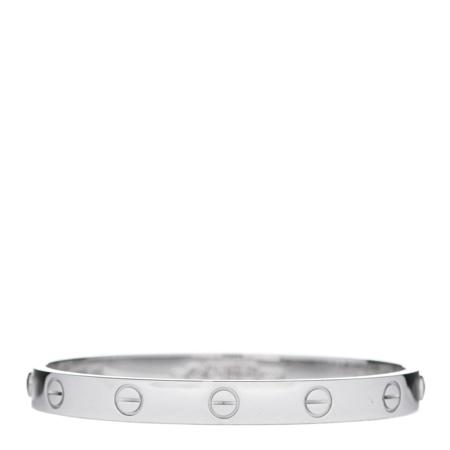 18K White Gold LOVE Bracelet 16