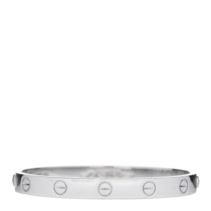 Cartier 18K White Gold LOVE Bracelet 16 1 of 6