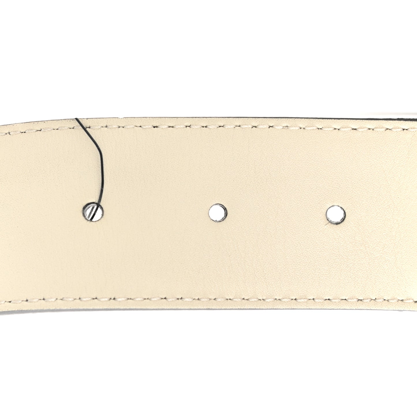 Nylon Calfskin Sylvie Web Double G 40mm Belt 80 32 Mystic White Hibiscus Red Maritime