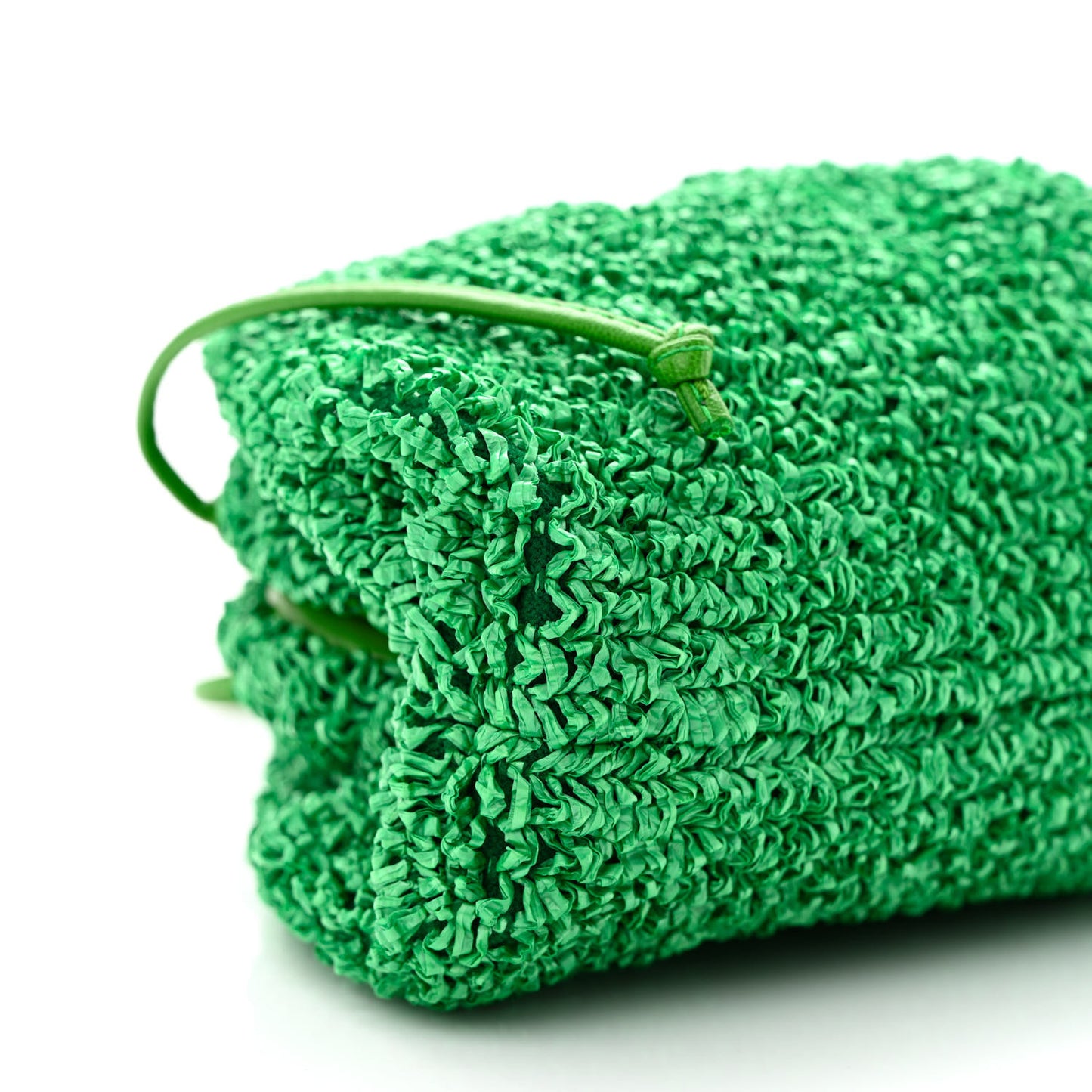 Bouclé Curly Raffia The Mini Pouch Parakeet