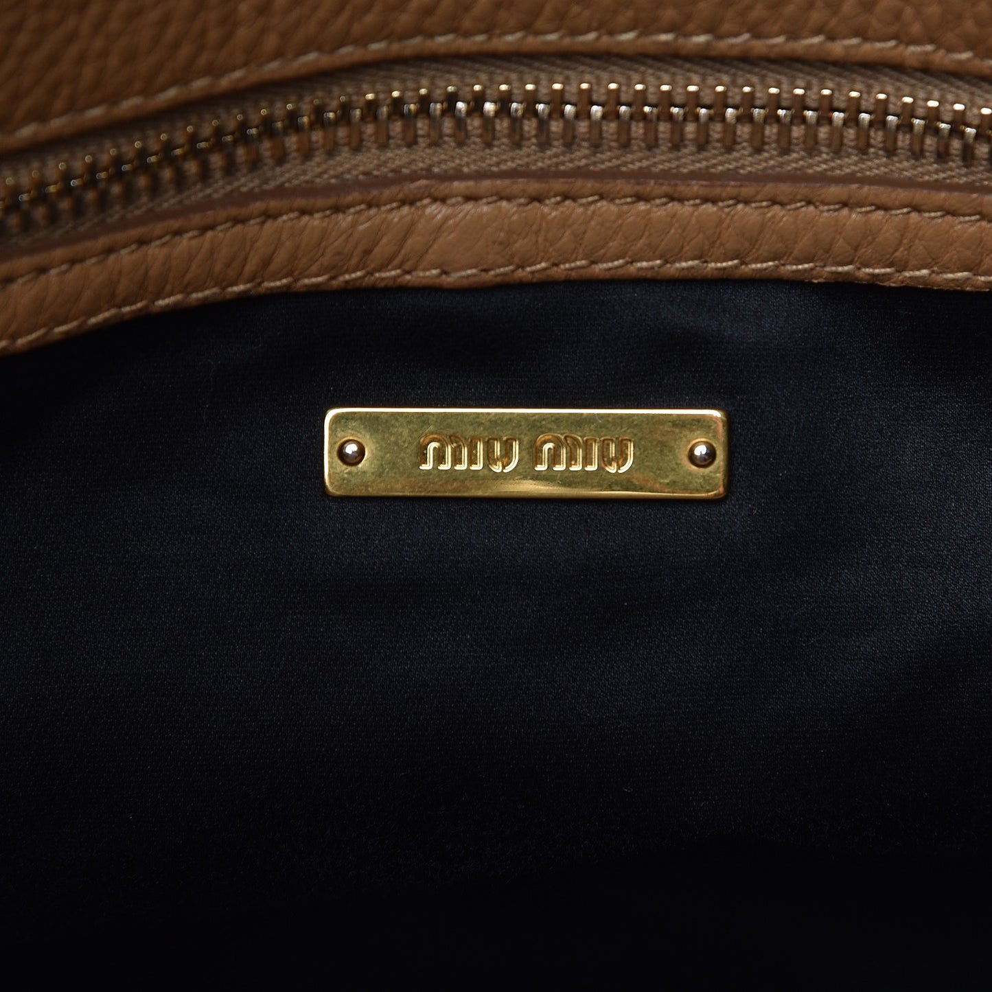 Vitello Daino Tote Nero Black Caramel