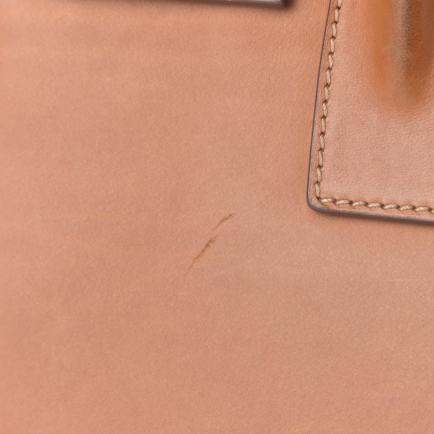 Saint Laurent Calfskin Topstitch Small Sac De Jour Light Brown 15 of 19