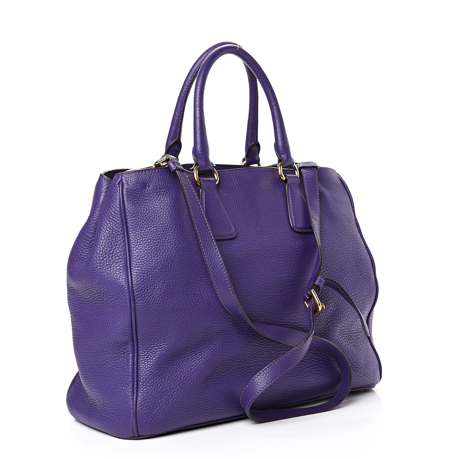 Prada Vitello Daino Tote Viola 2 of 23