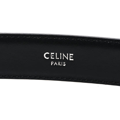 Celine Box Calfskin Medium 25mm Triomphe Belt 80 32 Black 5 of 6
