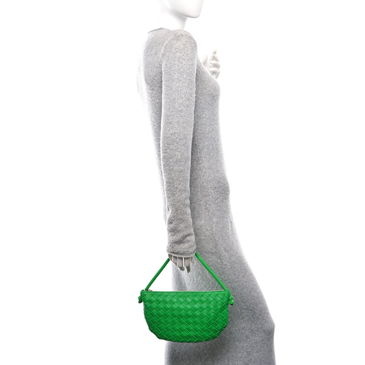 Nappa Intrecciato Small Turn Pouch Parakeet